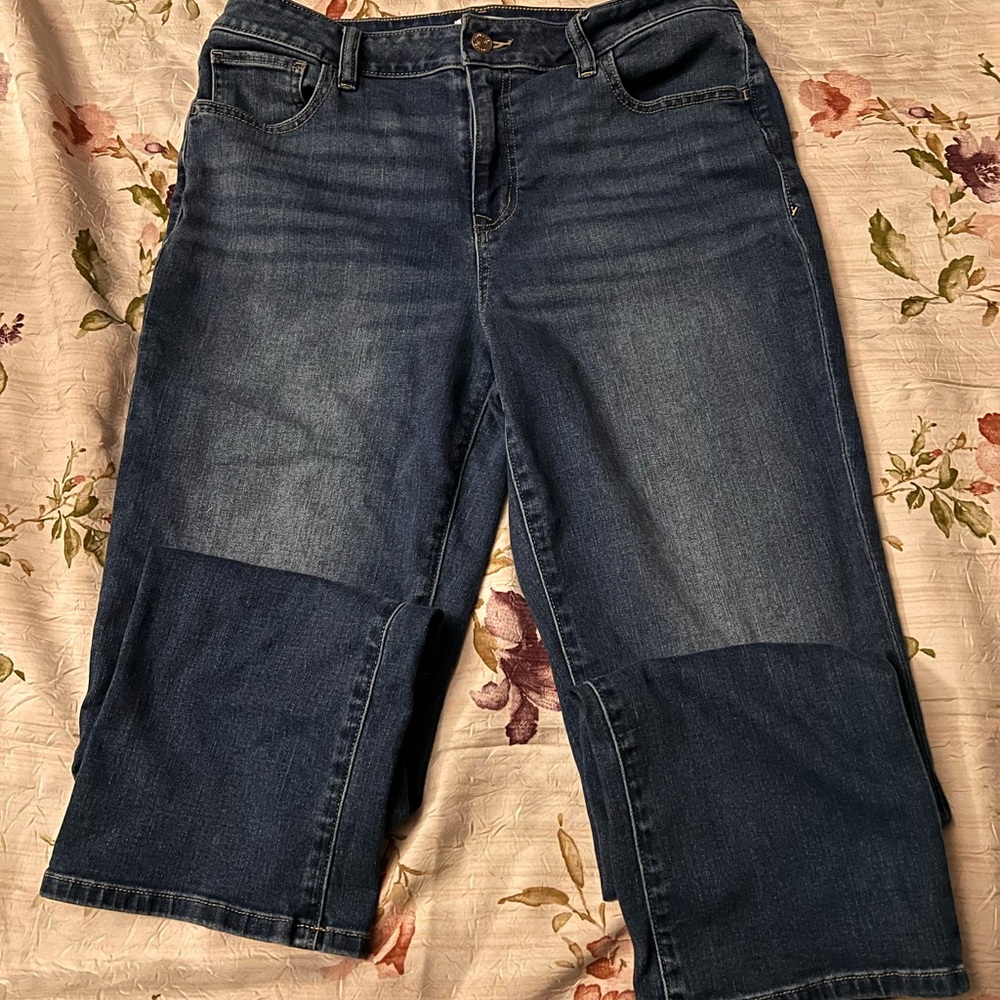 Maurices Dark Blue Ankle Jeans